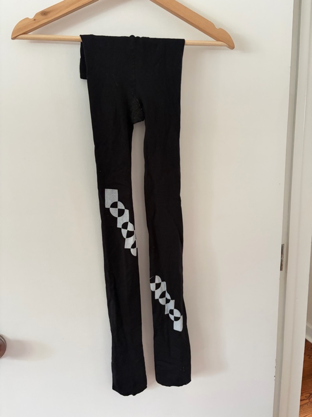 Women’s Black Graphic Tights - Stretchy Everyday Bottoms